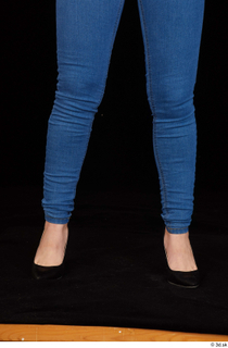 Rania black high heels blue jeans calf casual dressed 0001.jpg